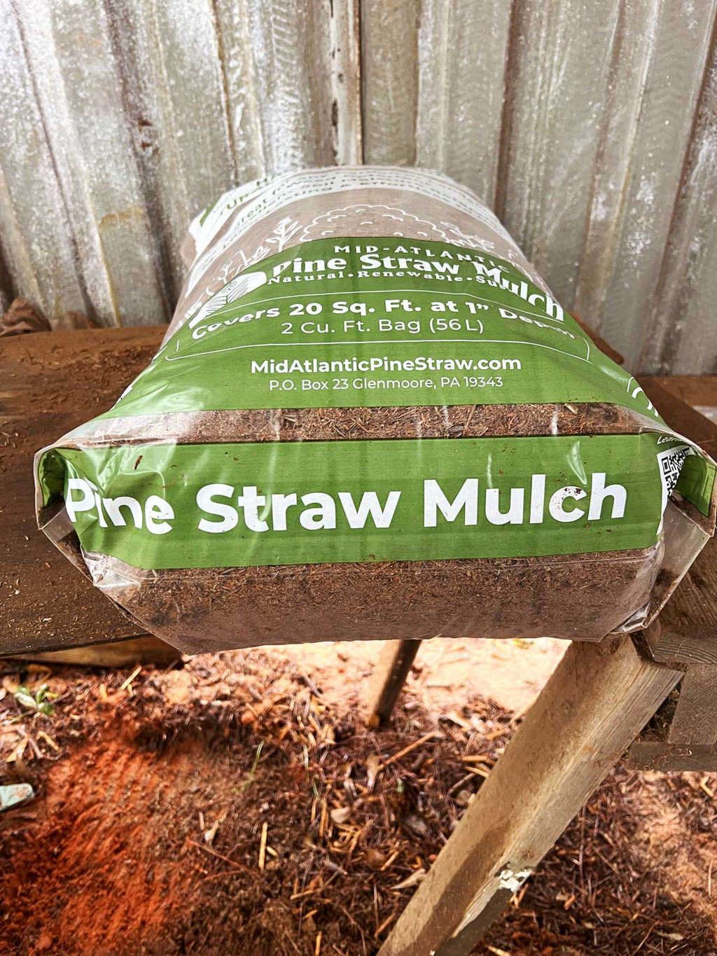 Shredded Pine Straw Bags of Mulch - 2 Cu. Ft. Bags (2 Bags per Box)